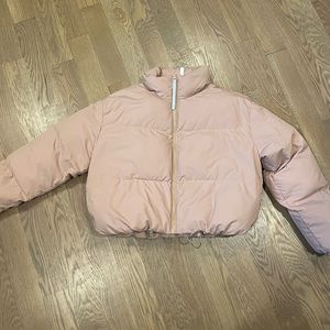 Fabletics cropped puffer jacket